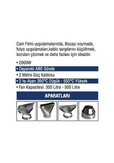 Mercure MC-9026 Sıcak Hava Tabancası