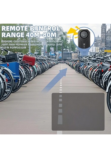 Lemestar Bisiklet Ve Elektrikli Bisiklet Hırsızlığı Engelleme Cihazı - Uzaktan Kumandalı Titreşim Algılama Ve Yüksek Sesli Alarm Sistemi