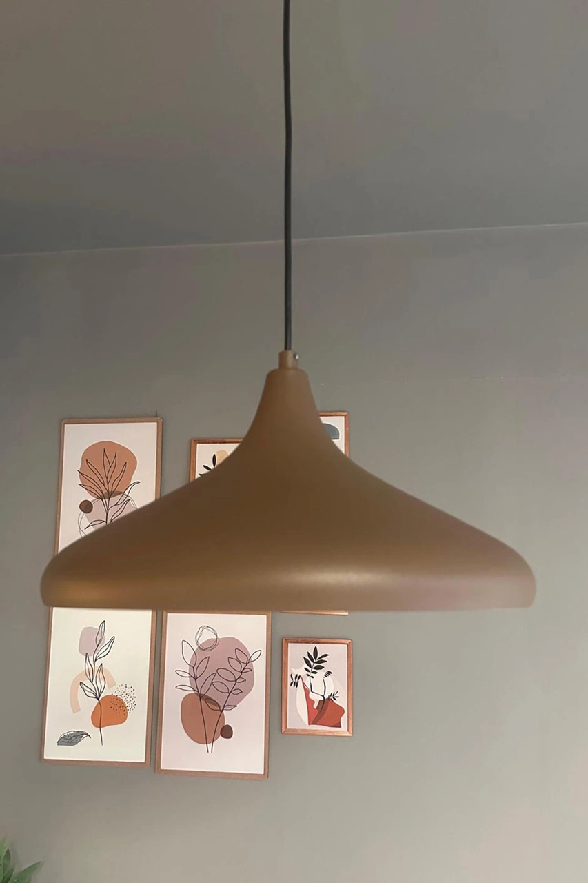 Champion Sütlü Kahve Tekli Avize Kafe Iç Mekan Salon Oturma Odası Mutfak Yatak Odası Sarkıt Modeli Sütlü Kahve