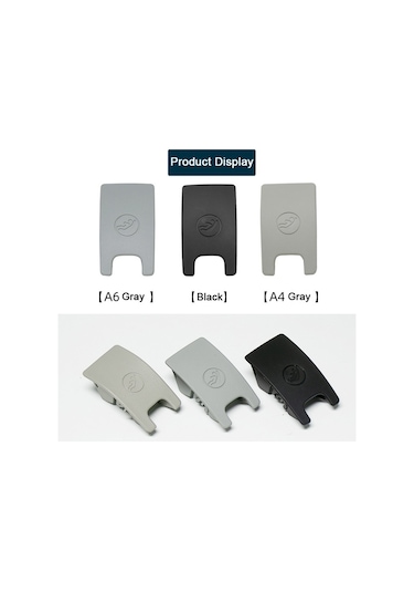 Sones Audi A6 2013-2018 İçin Araç Arka Çocuk Koltuğu Isofix Kapağı Gri