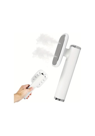 Elmpaly Beyaz Mini Ütü Makinesi Giyim İçin Taşınabilir Katlanır Usb Buharlı Ütü