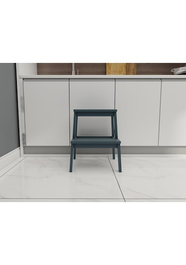 Fastwood Basamaklı Ahşap Tabure Antrasit Renk