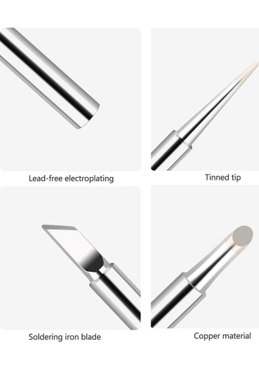 Moveevo 10 Adet Bakır Levha Sopa Uçları Seti - Kurşunsuz Elektroplating, Kolay Cila, Etkili Deoksidasyon - 900m-t Modeli Kaynak Tahtası Araçları İçin