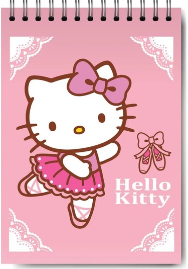Hello Kitty Hello Kitty Spiral Ciltli Kareli Not Defteri 316778433 Pembe