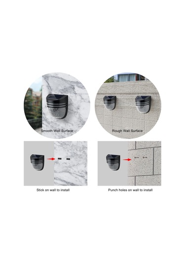 Monyee Solar Bahçe Çit Lambası, Akıllı Işık Kontrolü, Ip54 Su Geçirmez, Siyah Kasa, Islak Işık, 6-12 Saat Süre, Dış Mekan Dekorasyonu Yh0613 Siyah