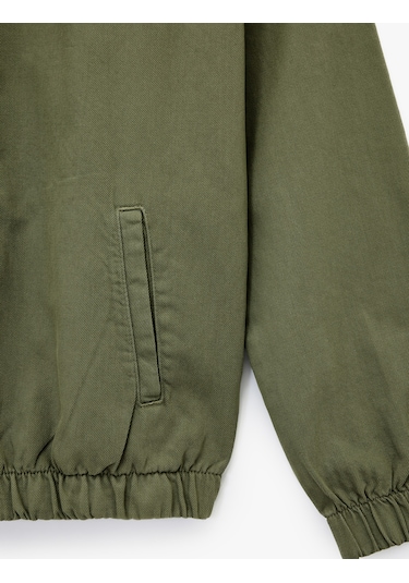 Koton Pamuklu Cepli Uzun Kollu Fermuarlı Oversize Kapşonlu Jean Ceket Mınt 6wam50003nd Mint