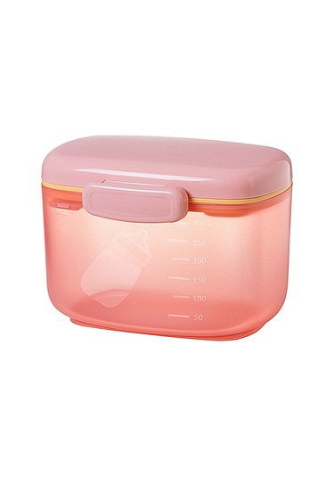 Geeroyoo Pembe Çift Katlı Muhafaza Kutu - Süt Tozu İçin, Nem Engelleme Ve Taze Tutma Özelliği, Taşınması Kolay, Farklı Miktarlarda Saklama