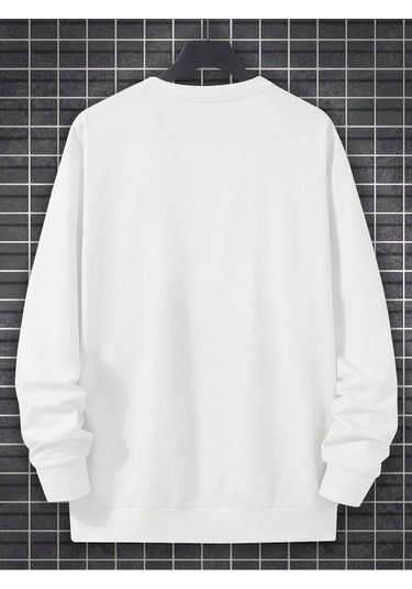 Coko Serisi Plus Playing Card Print Sweatshirt Bordo