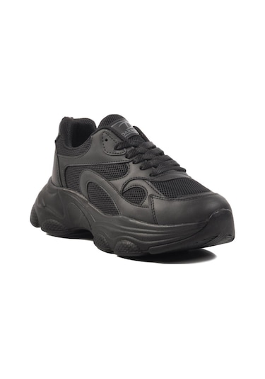 Ayakmod 164 G Siyah Tekstil Kadın Sneaker Siyah