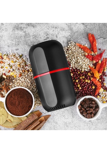 Ranyeek Ev İçi Elektrikli Çekirdek Değirmeni - Çelik Kabuklu, 30000r/dak Hızlı, Kahve, Baharat, Fıstık İçin - Siyah Avrupa Standartı Siyah