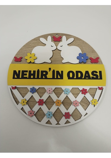 İsme Özel Çocuk Odası Kapı Süsü Kaliteli Ve Şık