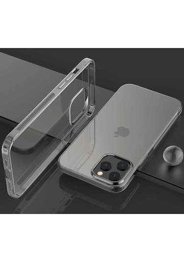 Apple Uyumlu iPhone 12 Pro Max Tchs İmax Silikon-renksiz Renksiz