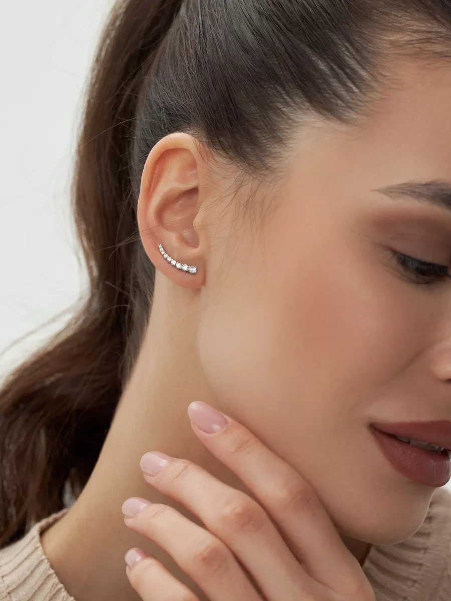 Marıola Tırmanıcı Küpeler Kaffes Gümüş 925 52706129 Diğer