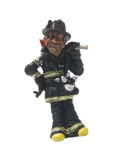 Suntek İtfaiyeci Heykeli Yapay Reçine Süsleme İç Mekan 10x17 Cm