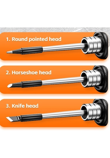 Usb Dijital Ekran Şarjlı Havya Seti 5 Vitesli Sıcaklık Ayarlanabilir Standart Sürüm Gri