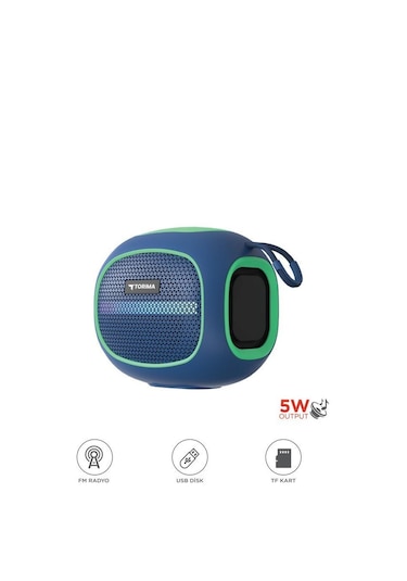 Torima D90 Taşınabilir Bluetooth Hoparlör Mavi