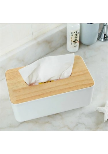 Fs-ahşap Doku Kutusu Peçete Tutucu Kapak Tuvalet Kağıdı Mendil Durumda Katı Basit Şık Ahşap Ev Araba Mendil Organizatör Konteyner