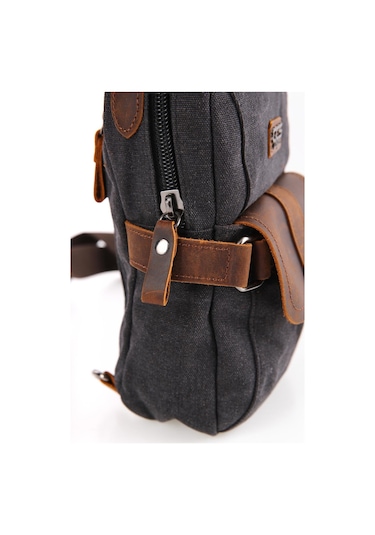 Ççs 51396 Kanvas Omuz Askılı Çapraz Çanta Siyah