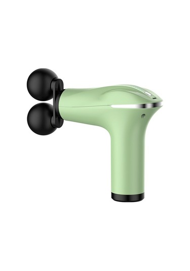 Çift Başlı Fasya Tabancası - Kas Gevşetici Masaj Aleti - Mini Servikal Membran Tabancası 9719 Yeşil