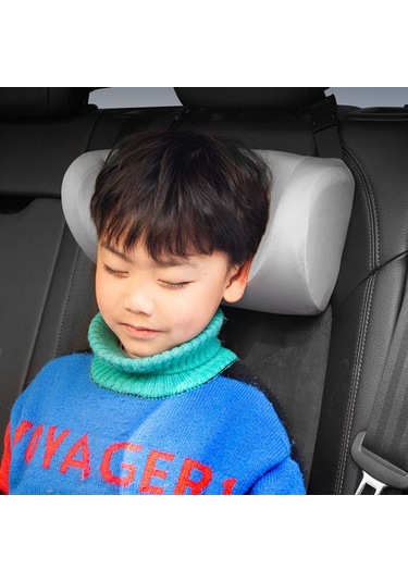 Araba U Şekilli Boyun Yastık Yumuşak Başlık Çocuklar Araba Koltuk Tarafı Uyku Yastık Gök Mavisi