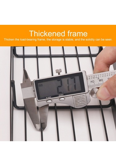 Sones 20cm Mutfak Delgeçsiz Duvara Monte Baharat Depolama Rafı Siyah