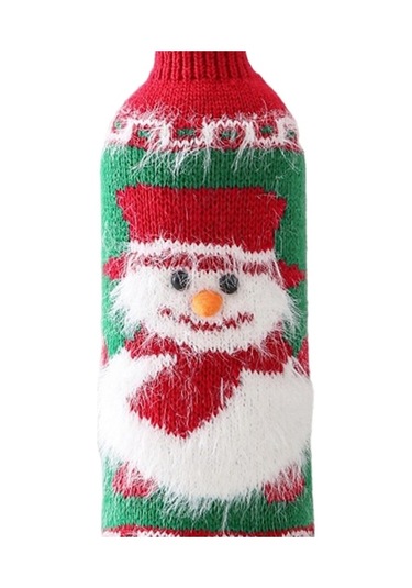 Pazly Yılbaşı Suntek Şişesi Şarap Noel-kardan-adamı Kapağı, El Sl