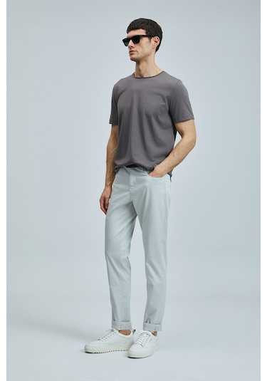 Lufian 111020259 Junya Erkek Basic Tişört Erkek T-shirt Vizon