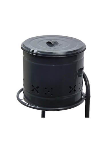 Emarket724 2 Katlı Metal Patates. Soğan. Meyve ve Sebzelik Siyah