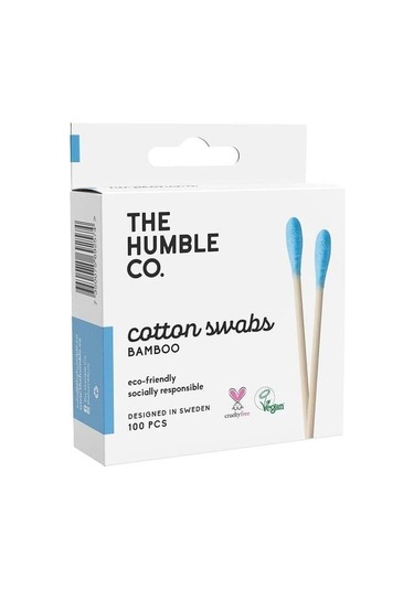 Humble Cotton Swabs Bamboo Mavi Kulak Çubuğu 100 Adet