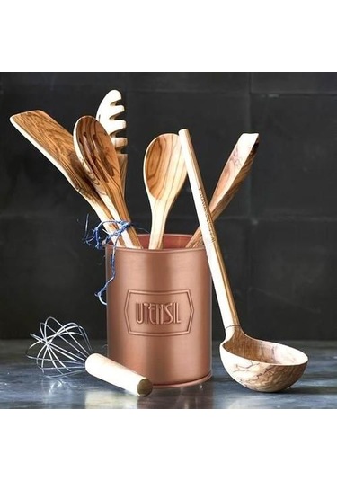 The Mia Tezgah Üzeri Kaşıklık 13x11 Cm Bakır