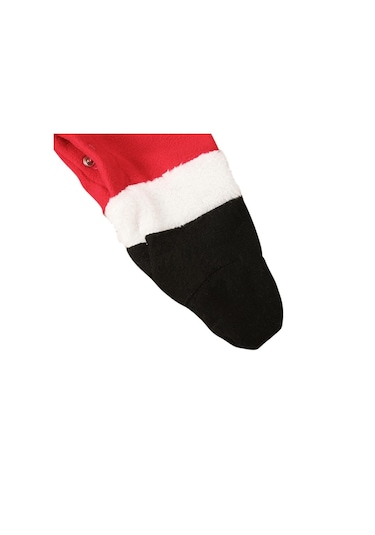 Noel Noel Baba Kostümleri Peluş Pamuk Romper Tulum Noel Şapka Bebek Giysileri İle 0-24 Ay İçin Çok Renkli