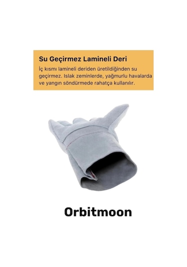 Premium Tasarım Isıya Dayanıklı Kaynak Yangın Su Geçirmez Çok Amaçlı Yanmaz Deri Eldiven