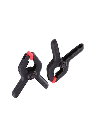 Lemestar 6 Adet Nylon Fotoğraf Stüdyosu Arka Plan Tutucu: Kauçuk Döşeme, Geniş Açılışlı, Sağlam Tutuş - Siyah Kırmızı