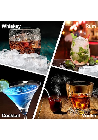 Konesam Yeşil Silikon Buz Kabi, Gövde İle Buz Dilimi Oluşturucu, Mutfak Araçları, Her Gün Kullanım, Opp/pc Paket Çok Renkli