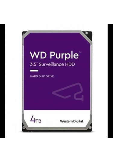 Wd Purple, Wd43purz, 3.5", 4tb, 256mb, 5400 Rpm, 7/24 Güvenlik, Hdd Türkiye Distribütörü Garantili