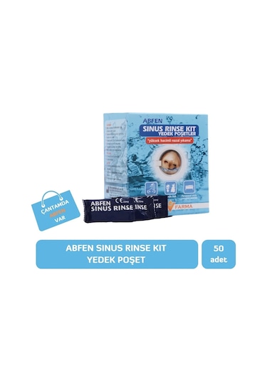Abfen Sinus Rinse Kit Yedek Poşetler 50'li