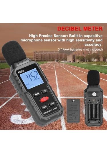 Novahub A Ağırlıklı Gürültü Dedektörü, 30-130db Mini Desibel Ölçer, Yüksek Doğruluklu Ses Seviyesi, Çevre Ve İş Sağlığı İçin Uygun