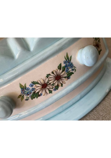 Antika Porselen Mücevher Kutusu 19X13X11Cm