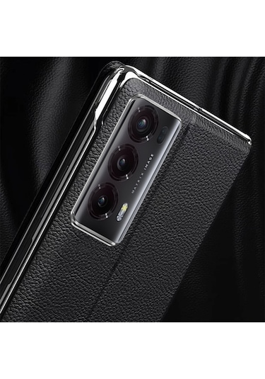 Butu Honor Magic V2 5g Görünüm Penceresi İş Telefonu Kılıfı Pu Deri Standı Kapak Çevirin