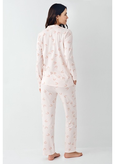 Pierre Cardin Kadın Pembe Gömlek Pijama Pc9064-s-v1 Pembe