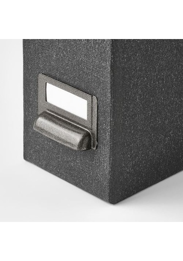 2 Li Dosyalık Kulplu- Koyu Gri MeridyenDukkan Dosyalama Düzenleyici Sert Karton