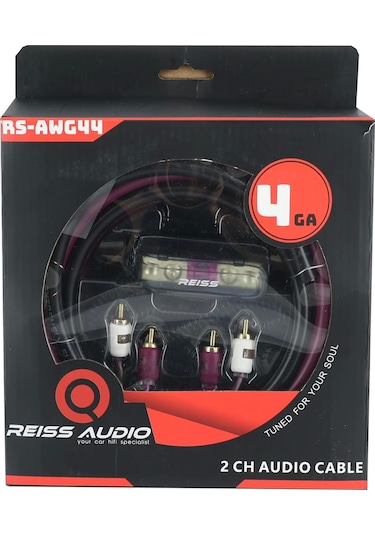 Reiss 4ga Amfi Kablo Seti Kaliteli Reiss Rs-awg44 Profesyonel Anfi Kablosu Seti 4ga