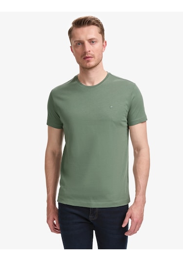 Pierre Cardin Erkek Haki Tişört Basic 50325307-vr027