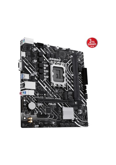 Asus Prıme H610m-k Argb Ddr5 5600mhz M.2 Hdmı Vga Matx 1700p