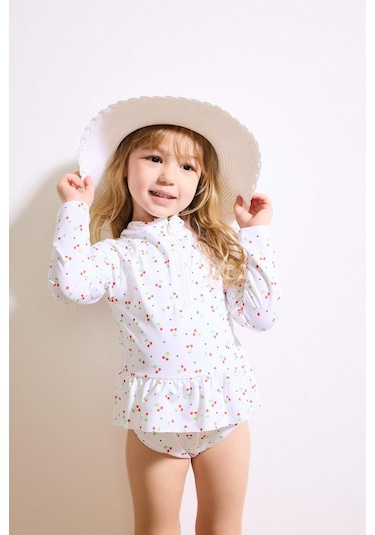 Defacto Çiçekli Mayo Kız Bebek G8681a526hser105