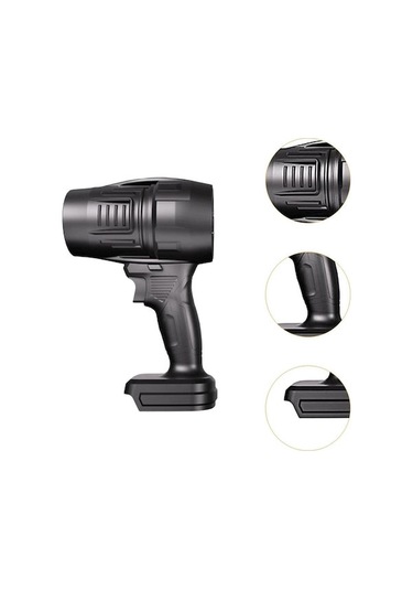 Maiyame Endüstriyel Lityum Pil Turbin Blower - Araç Yıkama, Su/toz/kar Temizleme - Yüksek Güçlu Soğutucu Fan Siyah, Tembel Ünite