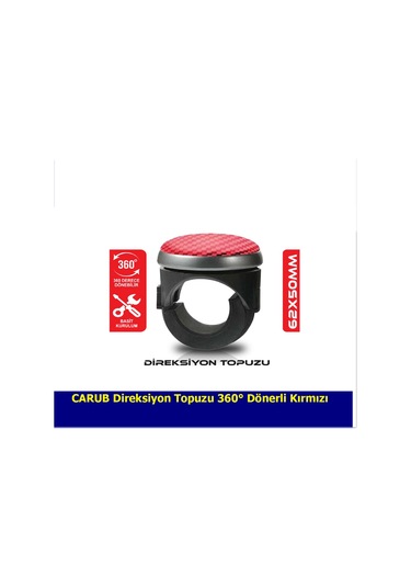 Replax Direksiyon Topuzu 360 Dönerli Kırmızı 2052211