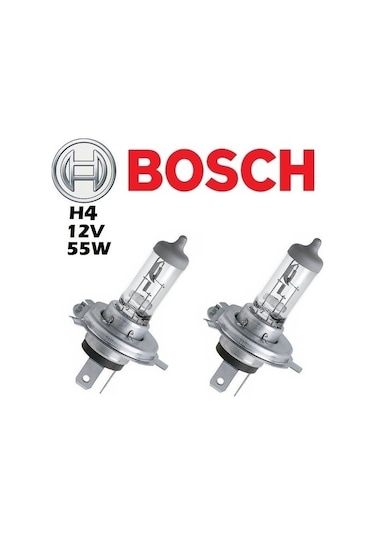 Bosch  H4 12V 60 55W Far Ampülü 2 Adet Set