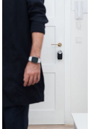 Nuki Smart Lock Pro 4. Nesil Wifi, Siyah Akıllı Kapı Kilidi Güvenlik Cihazları