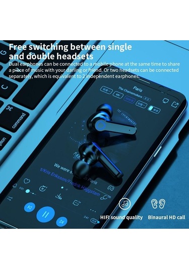 Tws Bluetooth Kulaklık Çift Kulaklı Kulaklık Su Geçirmez Bluetooth Kulaklık